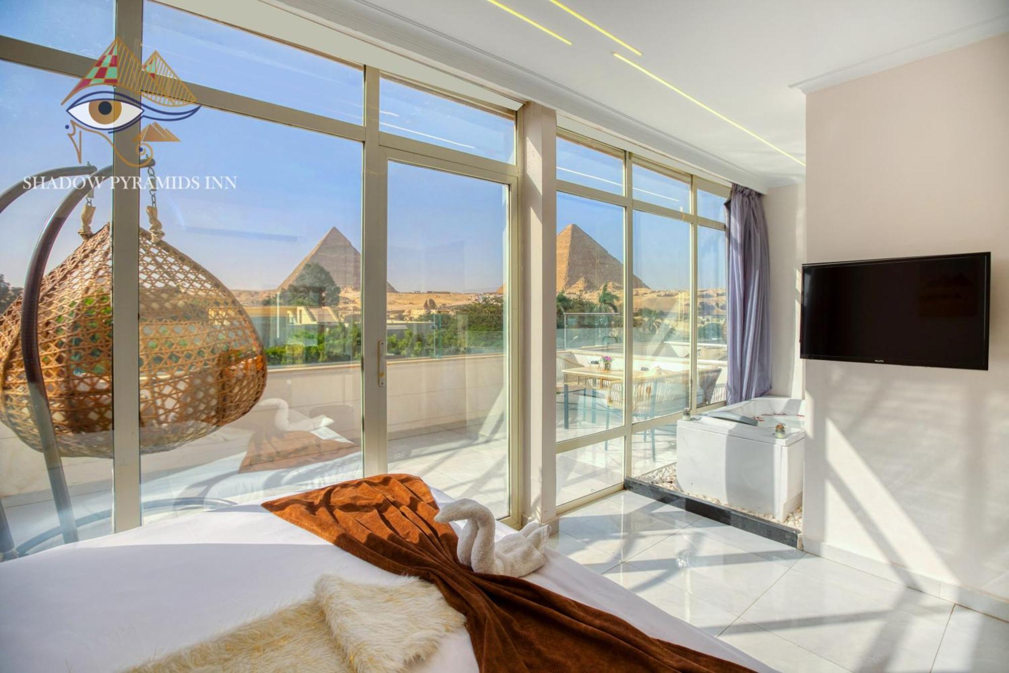 Shadow Pyramids Suites And Jacuzzi Kafret el-Gabal 外观 照片